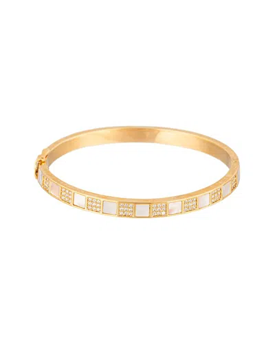 Eye Candy La The Luxe Collection Titanium Cz Shab Cuff Bracelet