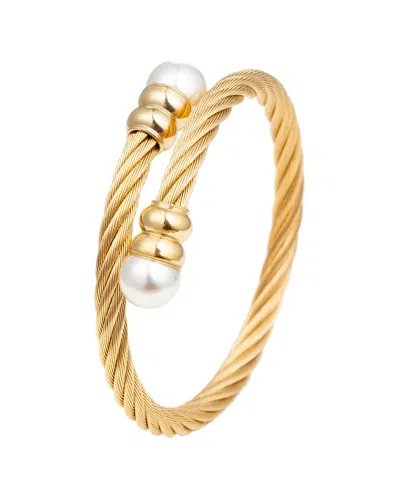 Eye Candy La The Luxe Collection Titanium Pearl Sibelle Cuff Bracelet