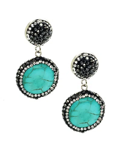Eye Candy La The Luxe Collection Turquoise Mia Drop Earrings