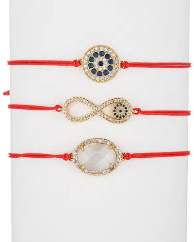 Eye Candy La Tina Cz 3pc Bracelet Set