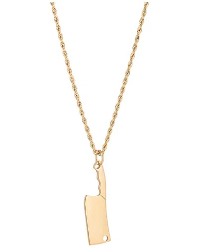 Eye Candy La Titanium Butcher Pendant Drop Necklace