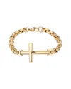Eye Candy La Titanium Cross Me Bracelet