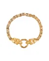 Eye Candy La Titanium Double Leopard Cuff Bracelet