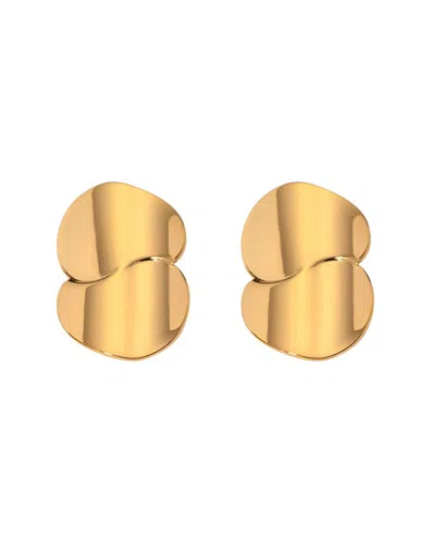 Eye Candy La Titanium Guinevere Drop Earrings In Gold