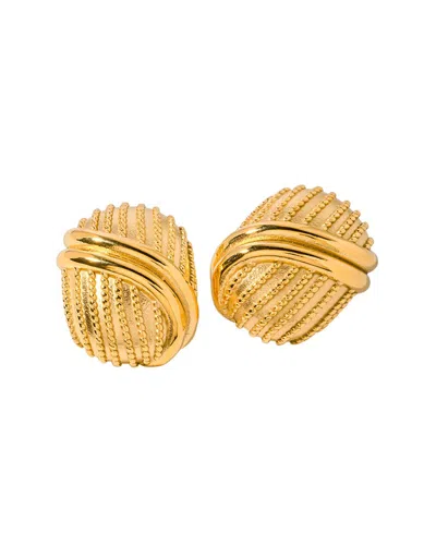 Eye Candy La Titanium Jenna Statement Studs In Gold