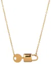 Eye Candy La Titanium Key Lock Necklace