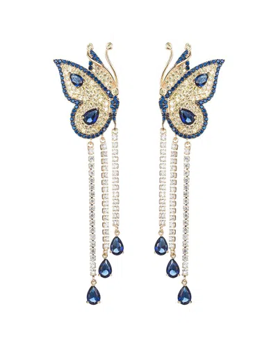 Eye Candy La Vanessa Cz Butterfly Earrings