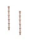 Eye Candy La Women's Ines Goldtone & Cubic Zirconia Dangle Earrings In Brass