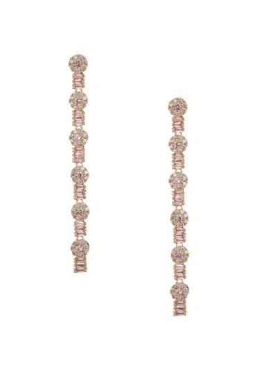 Eye Candy La Women's Ines Goldtone & Cubic Zirconia Dangle Earrings In Brass
