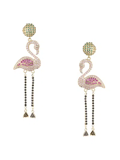 Eye Candy La The Luxe Collection Cz Drop Earrings In Brass