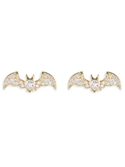 Eye Candy La Women's Luxe 18k Goldplated & Cubic Zirconia Stud Earrings In Brass