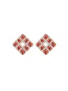 Eye Candy La Women's Luxe Abigail Goldtone & Cubic Zirconia Stud Earrings In Metal