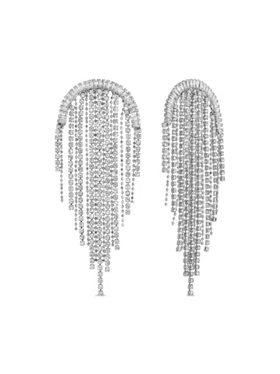 Eye Candy La Cz Statement Earring In Silver