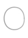 Eye Candy La Women's Luxe Aida Cubic Zirconia Chain Necklace In White