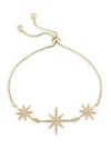 Eye Candy La Women's Luxe Collection North Star 18k-goldplated Brass & Cubic Zirconia Bolo Bracelet