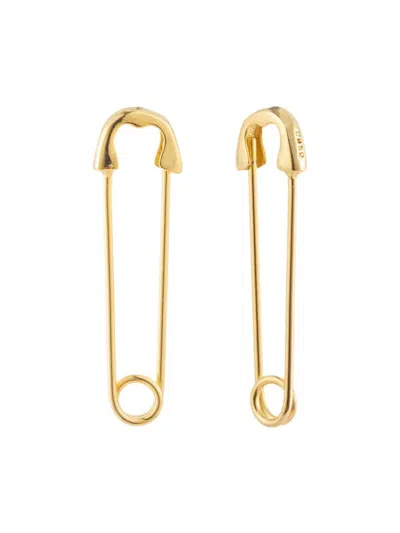 Eye Candy La Women's Luxe Collection Velma 24k Gold-plated Brass Safety Pin Drop Earrings