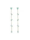 Eye Candy La Women's Luxe Dina Goldtone & Cubic Zirconia Drop Earrings In Metal