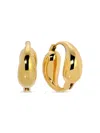 EYE CANDY LA WOMEN'S LUXE DOLORES 14K GOLDPLATED LOOP HOOP EARRINGS