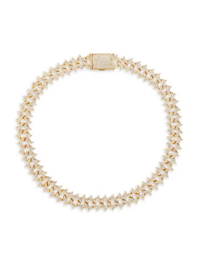 Eye Candy La Women's Luxe Gianna 18k Goldplated & Cubic Zirconia Collar Necklace