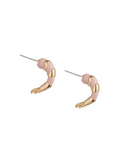 Eye Candy La Women's Luxe Goldtone Tiger Shrimp Earrings In Brass