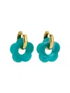 Eye Candy La Women's Luxe Goldtone Titanium & Acrylic Drop Earrings In Neutral
