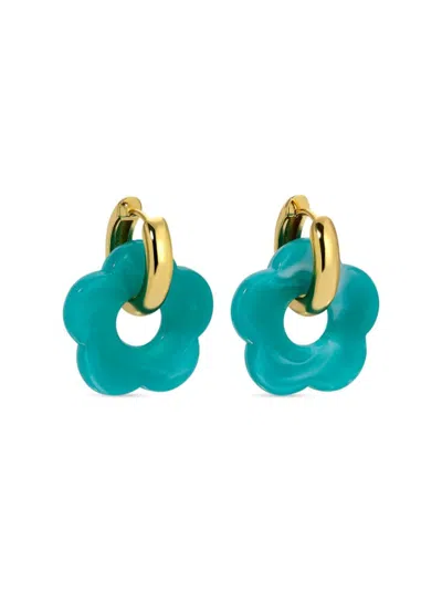 Eye Candy La Women's Luxe Goldtone Titanium & Acrylic Drop Earrings In Neutral