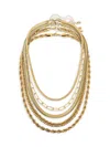 EYE CANDY LA WOMEN'S LUXE LAYLA LAYERED CHAIN NECKLACE
