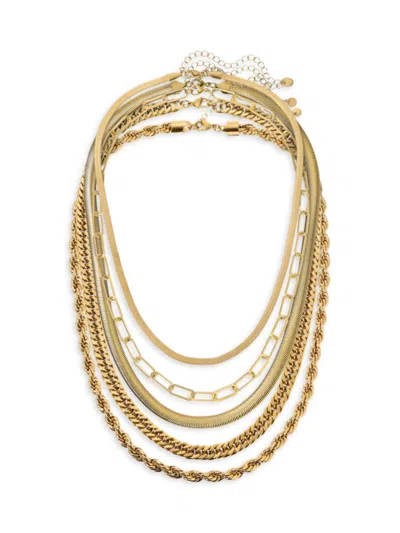 Eye Candy La Women's Luxe Layla Layered Chain Necklace In Neutral