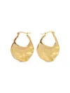 Shop Eye Candy La Women's Luxe Mirabel Hammered Drop Earrings In Neutral