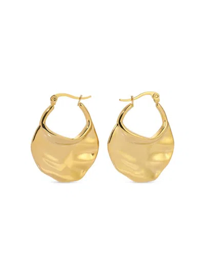 Eye Candy La Women's Luxe Mirabel Hammered Drop Earrings In Neutral