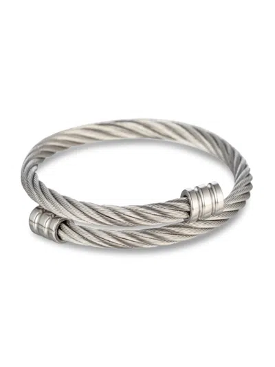 Eye Candy La Women's Luxe Nicky Titanium Cable Cuff Bracelet In Neutral