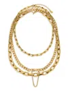 EYE CANDY LA WOMEN'S LUXE NUBIA GOLDTONE LAYERED CHAIN NECKLACE
