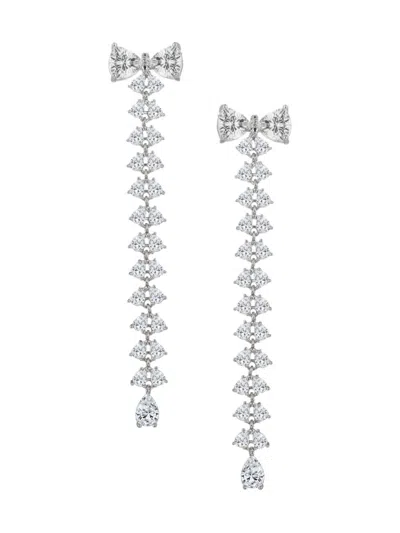 Eye Candy La Women's Luxe Shirin Cubic Zirconia Dangle Earrings In Brass
