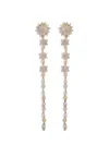 Eye Candy La Women's Luxe Solan Goldtone & Cubic Zirconia Dangle Earrings In Yellow Gold