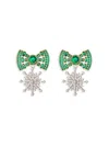 Eye Candy La Women's Luxe Talia 14k Goldplated & Cubic Zirconia Drop Earrings In Brass