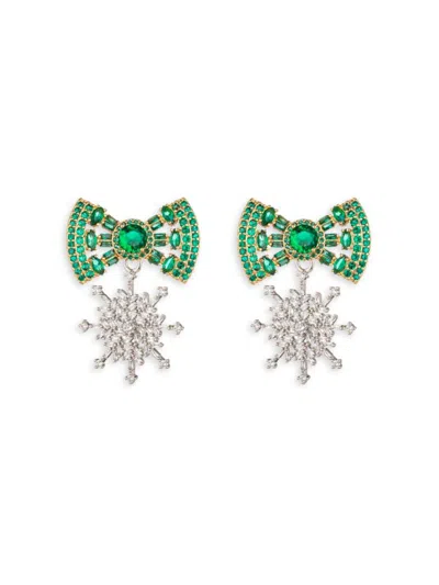 Eye Candy La Women's Luxe Talia 14k Goldplated & Cubic Zirconia Drop Earrings In Brass