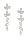 Eye Candy La Cz Tara Drop Earrings In Brass