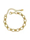 EYE CANDY LA WOMEN'S LUXE XIMENA GOLDTONE CHAIN LINK BRACELET