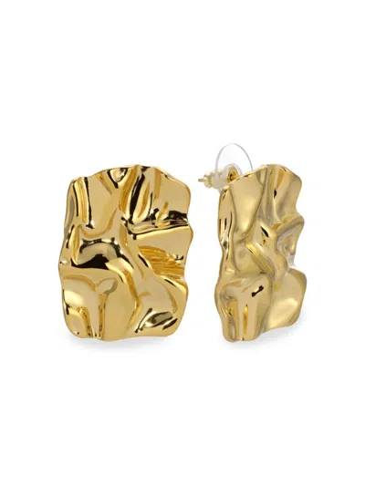 Eye Candy La Women's Luxe Zahra 14k Goldplated Stud Earrings In Neutral