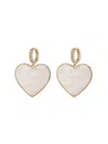Eye Candy La Shell Pearl Drop Earring In Brass