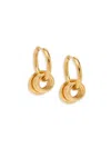 Eye Candy La Women's The Luxe Collection Eleanor Goldtone Brass Cluster Hoop Earrings In Gold