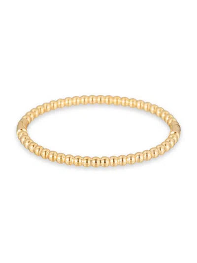 Eye Candy La Women's The Luxe Collection Michelle 18k Goldplated Beaded Bracelet In Neutral