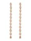 Eye Candy La Women's The Luxe Iris Goldtone & Cubic Zirconia Dangle Earrings In Pink