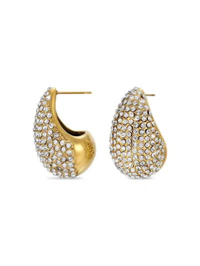 Eye Candy La Women's The Luxe Mallory Goldtone & Cubic Zirconia Earrings In Brass