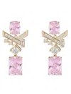 Eye Candy La Women's Zola 14k Goldplated & Cubic Zirconia Drop Earrings In Brass