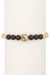 Eye Candy La Yin & Yang Bracelet In Black