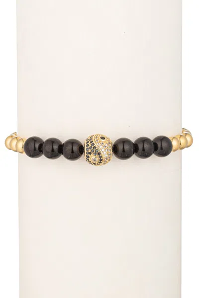 Eye Candy La Yin & Yang Bracelet In Black
