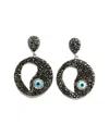 Eye Candy La Yin Yang Evil Eye Statement Earring