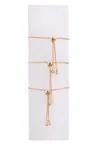 Eye Candy La Yin Yang, Hamsa & Eye Bracelet Set In Silver