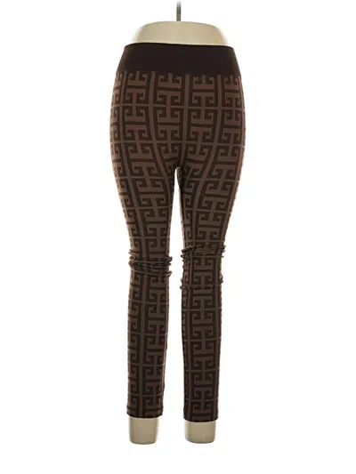 Pre-owned Eye Candy Leggings In Brown